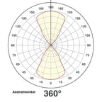 EVN LED Leuchte anthrazit halbrund 240x120x117mm 12W 3000K 362lm 41-80° 100-240V IP54