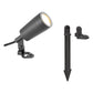 EVN LED Spot anthrazit(V4A) schwenkbar rund 56mm 5W 3000K 450lm 41-80° 220-240V IP65 mit Erdspieß