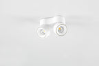 EVN LED Anbauleuchte weiß schwenkbar drehbar rund 80x84mm 18W 3000K 750lm 21-40° 200-240V IP20