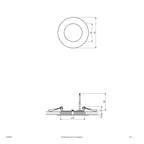 EVN LED Panel Silber rund 85x25mm 5W 4000K 360lm >80° IP20