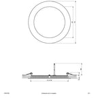 EVN LED Panel weiß rund 172x25mm 15W 3000K 1277lm >80° IP20