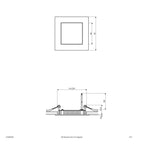 EVN LED Panel weiß viereckig 93x93x25mm 5W 3000K 355lm >80° IP20