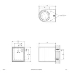 EVN 1-flammige Leuchte anthrazit halbrund 80x68x93mm 220-240V IP44