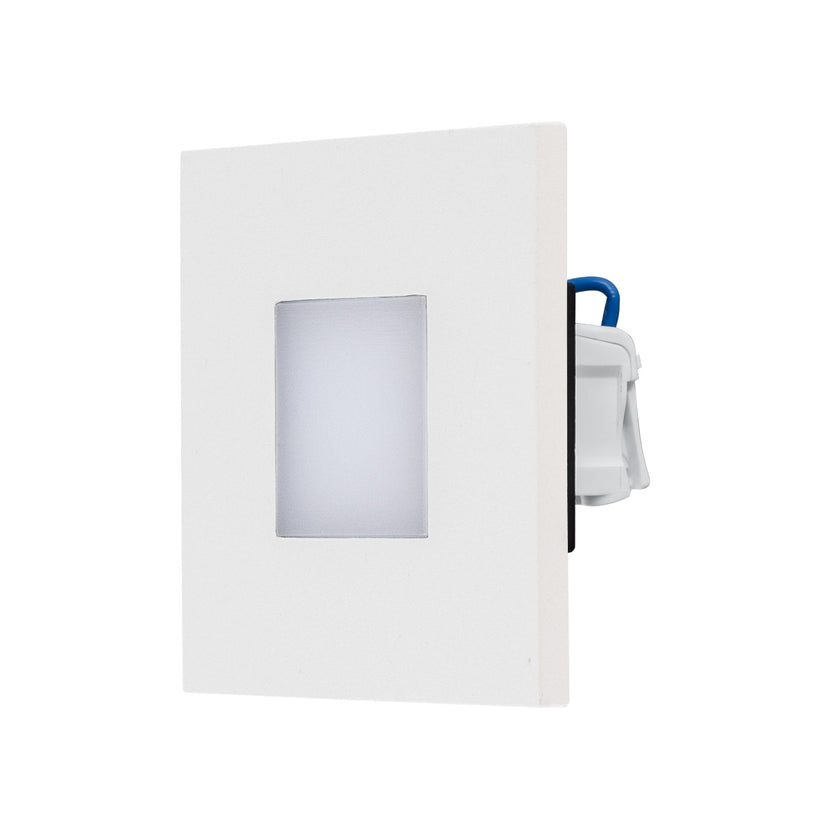 EVN LED Leuchte weiß(V4A) viereckig 76x76x40mm 1,8W 3000K 55lm 220-240V IP44