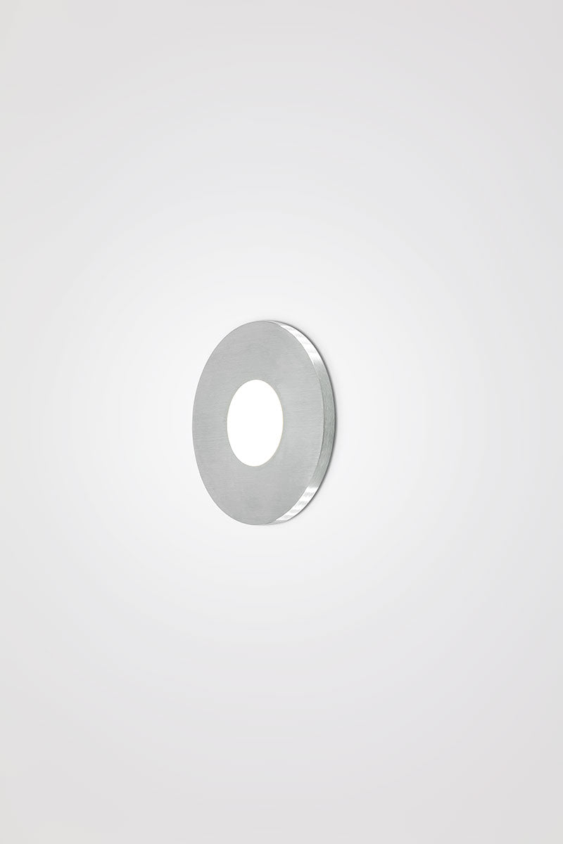 EVN LED Leuchte Edelstahl Optik rund 76x40mm 1,8W 3000K 55lm 220-240V IP44