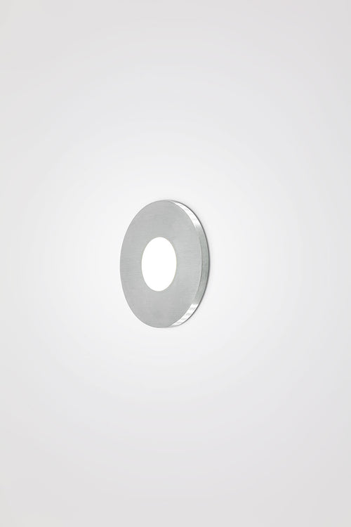 EVN LED Leuchte Edelstahl Optik rund 76x40mm 1,8W 3000K 55lm 220-240V IP44