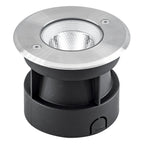 EVN LED Bodeneinbauleuchte Edelstahl Optik rund 120x94mm 6W 3000K 419lm 5-10° 100-240V IP67