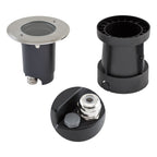 EVN Bodeneinbauleuchte mit Entlüftungsventil Edelstahl Optik schwenkbar rund 120x110mm 230V IP67