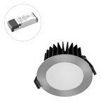 EVN LED Downlight Chrom rund 103x40mm 10W 2700K 931lm >80° 220-240V IP44
