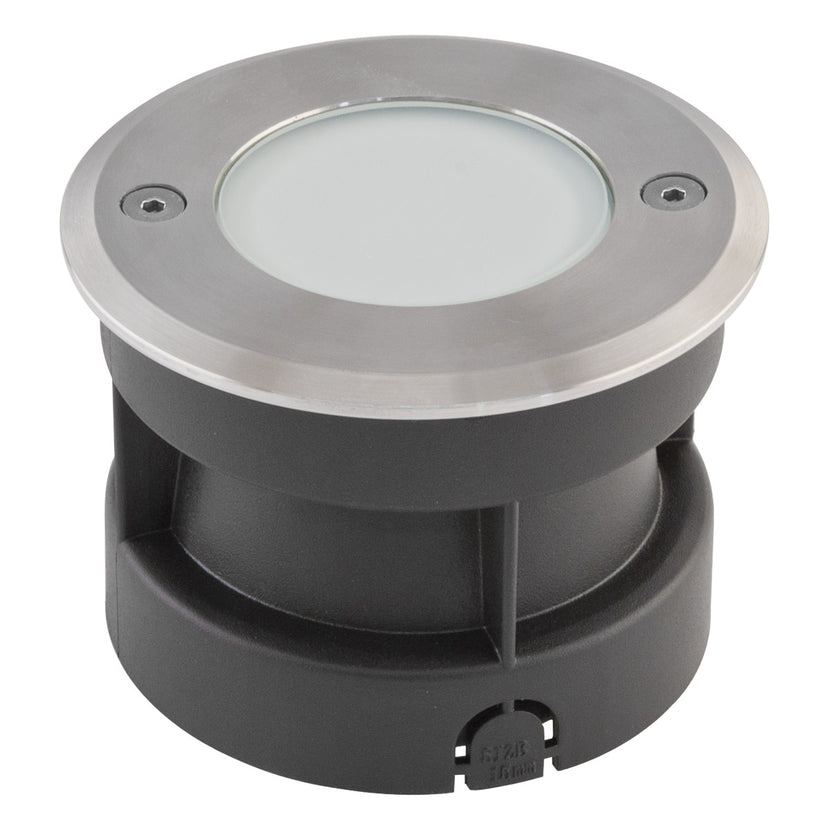 EVN LED Bodeneinbauleuchte Edelstahl Optik rund 100x70mm 2,5W 4000K 124lm >80° 100-240V IP67