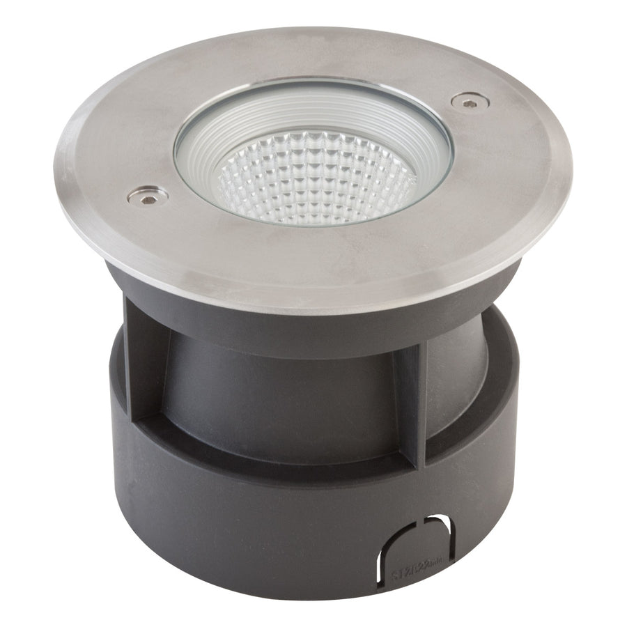 EVN LED Bodeneinbauleuchte Edelstahl Optik rund 120x94mm 3W 3000K 235lm 41-80° 100-240V IP67