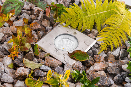 EVN LED Bodeneinbauleuchte Edelstahl Optik viereckig 120x120x94mm 6W 3000K 420lm 41-80° 100-240V IP67