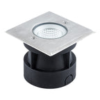 EVN LED Bodeneinbauleuchte Edelstahl Optik viereckig 120x120x94mm 3W 3000K 235lm 41-80° 100-240V IP67