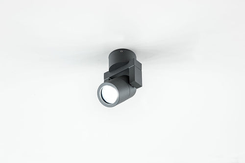 EVN Anbauleuchte anthrazit schwenkbar drehbar rund 55x152mm 220-240V IP54