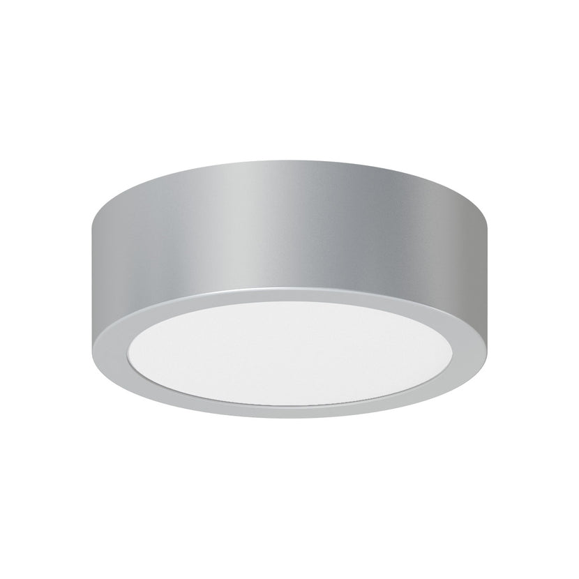 EVN LED Panel Edelstahl Optik rund 120x42mm 8W 4000K 750lm >80° 220-240V IP20