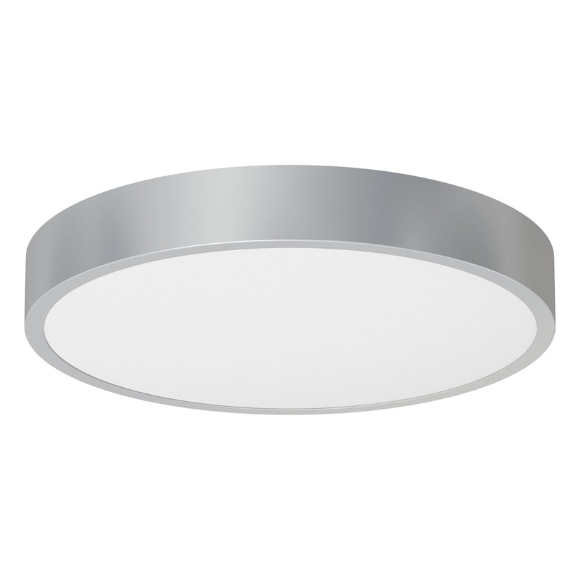 EVN LED Panel Edelstahl Optik rund 300x42mm 30W 3000K 2250lm >80° 220-240V IP20