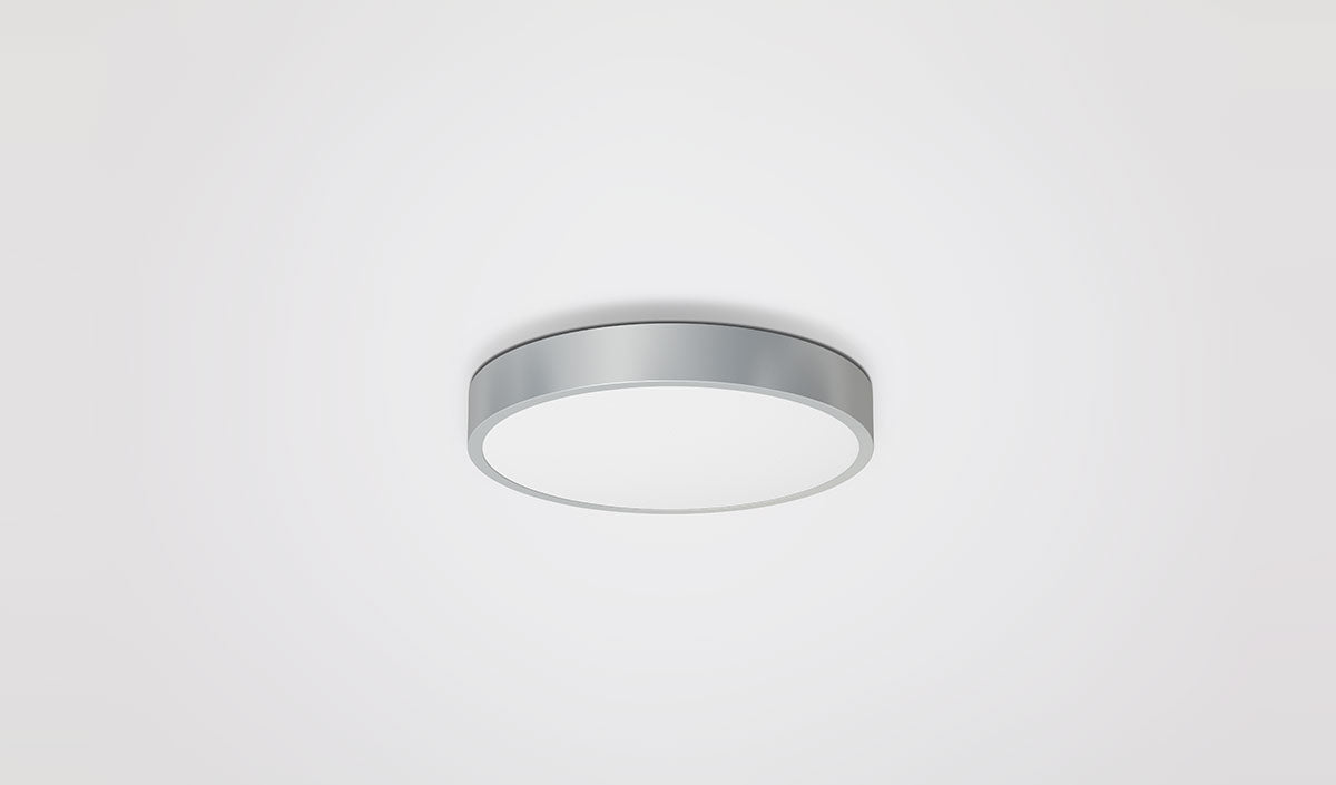EVN LED Panel Edelstahl Optik rund 300x42mm 30W 3000K 2250lm >80° 220-240V IP20