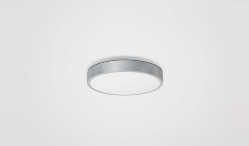 EVN LED Panel Edelstahl Optik rund 300x42mm 30W 3000K 2250lm >80° 220-240V IP20