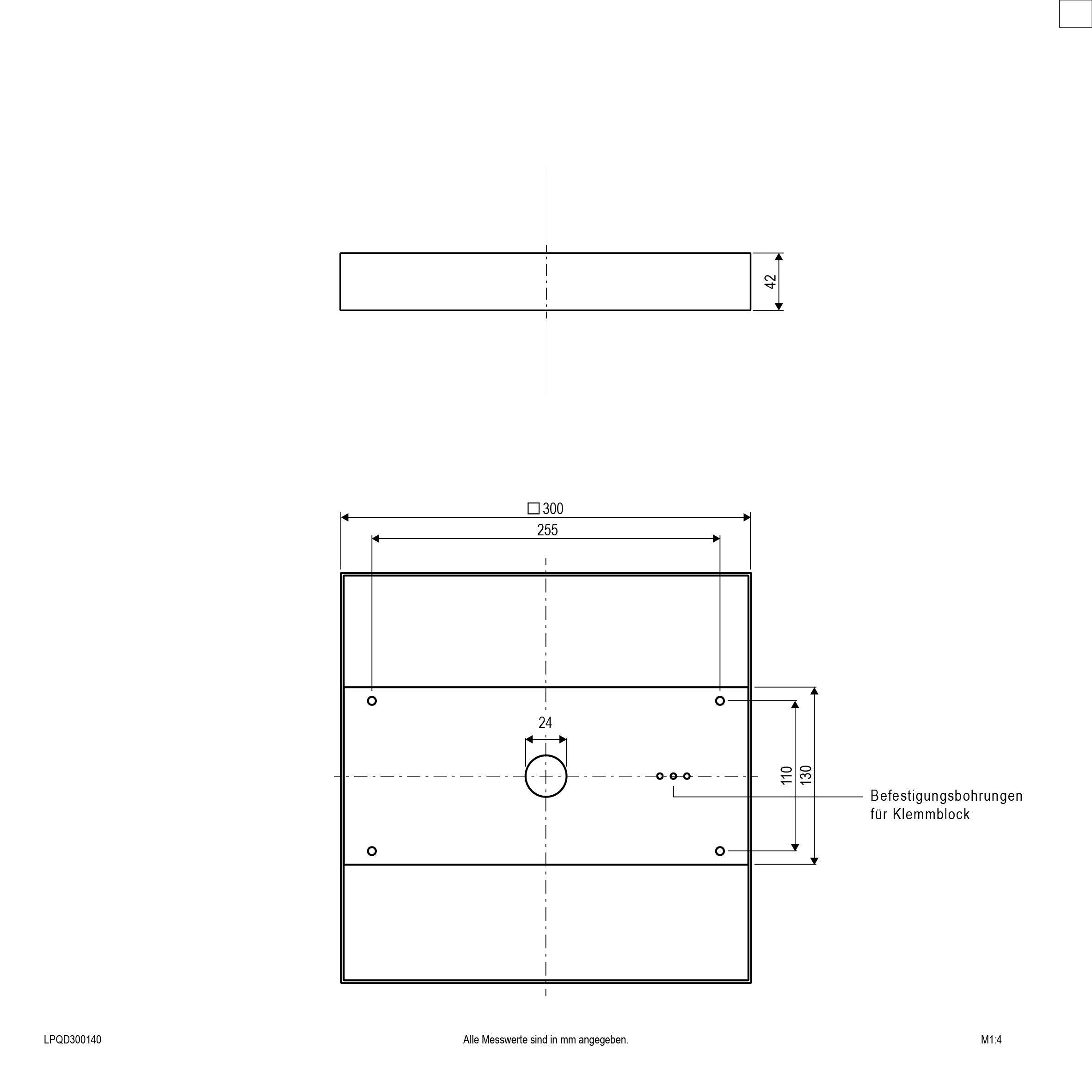 EVN LED Panel weiß viereckig 300x300x42mm 30W 4000K 2500lm >80° 220-240V IP20