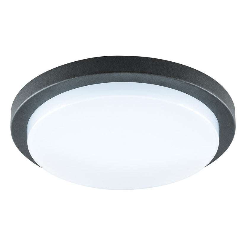 EVN LED Leuchte anthrazit rund 246x65mm 14W 3000K 1362lm >80° 100-240V IP54