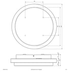 EVN LED Leuchte anthrazit rund 246x65mm 14W 3000K 1362lm >80° 100-240V IP54