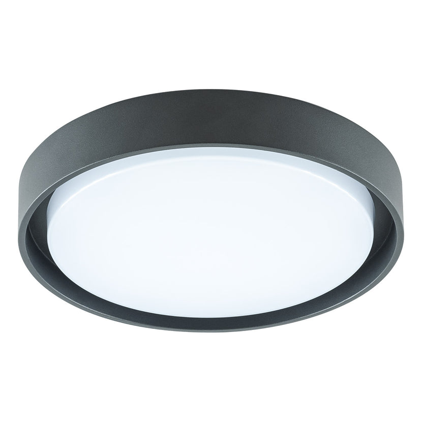 EVN LED Leuchte anthrazit rund 250x65mm 14W 3000K 1205lm >80° 100-240V IP54