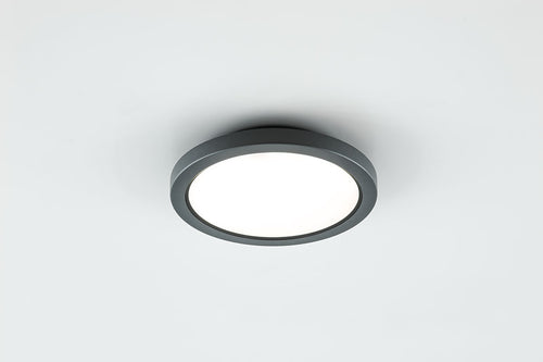 EVN LED Leuchte anthrazit rund 250x46mm 15W 3000K 960lm >80° 100-240V IP54