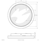 EVN LED Leuchte anthrazit rund 250x46mm 15W 3000K 960lm >80° 100-240V IP54