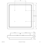 EVN LED Leuchte anthrazit viereckig 235x235x64mm 14W 3000K 1266lm >80° 100-240V IP54