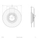 EVN LED Leuchte Silber rund 370x45mm 18W 3000K 1600lm 110-240V IP20