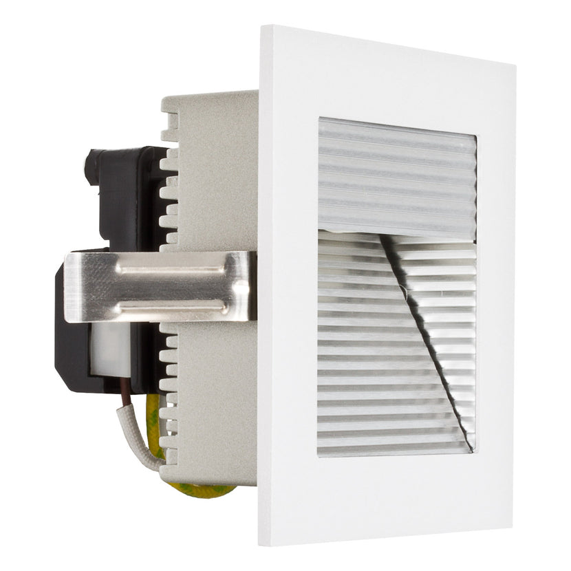 EVN Blendfreie Leuchte ohne Abdeckung weiß viereckig 90x90x68mm 230V IP20