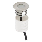 EVN LED Bodeneinbauleuchte Edelstahl Optik rund 45x36mm 3W 3000K >80° 12V IP65