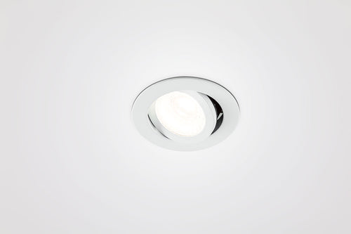 EVN LED Downlight weiß schwenkbar rund 80x32mm 8W 3000K 869lm 21-40° 200-240V IP65