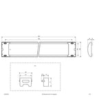 EVN LED Lichtleiste weiß rechteckig 597x120x30mm 25W 3000K 2577lm 220-240V IP20