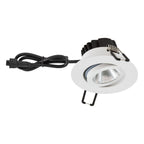 EVN Power-LED Leuchte weiß schwenkbar rund 83x48,5mm 6W 4000K 683lm 21-40° IP65