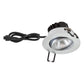 EVN Power-LED Leuchte Chrom matt schwenkbar rund 83x48,5mm 6W 3000K 620lm 21-40° IP65