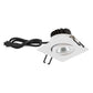 EVN Power-LED Leuchte weiß schwenkbar viereckig 83x83x48,5mm 6W 3000K 620lm 21-40° IP65
