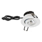 EVN Power-LED Leuchte weiß(V4A) schwenkbar rund 83x48,5mm 6W 3000K 620lm 21-40° IP65
