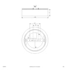 EVN LED Leuchte weiß rund 300x71mm 18W 3000 bis 5700K 1584lm >80° 200-240V IP54