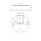 EVN LED Leuchte weiß rund 400x71mm 25W 3000 bis 5700K 2350lm >80° 200-240V IP54