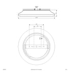 EVN LED Leuchte weiß rund 400x65mm 30W 3000 bis 5700K 3160lm >80° 200-240V IP54
