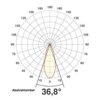 EVN LED Bodeneinbauleuchte Edelstahl Optik justierbar rund 135x115mm 7W 4000K 393lm 21-40° 220-240V IP67