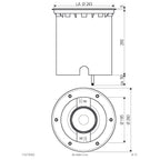 EVN LED Bodeneinbauleuchte Edelstahl Optik justierbar rund 260x227mm 36W 3000K 3186lm 21-40° 110-240V IP67