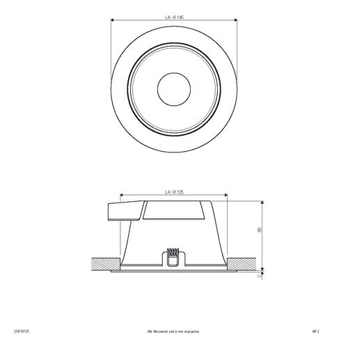 EVN LED Leuchte weiß rund 145x82mm 13W 3000 bis 5700K 1290lm 41-80° 200-240V IP54