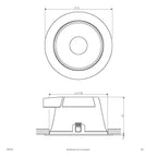 EVN LED Leuchte weiß rund 172x95mm 18W 3000 bis 5700K 1710lm 41-80° 200-240V IP54