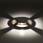 EVN LED 2-fach Bodeneinbauleuchte anthrazit rund 125x128mm 7W 3000K 188lm >80° 220-240V IP67