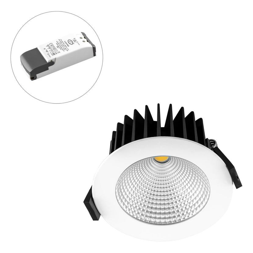 EVN LED Downlight weiß rund 103x60mm 15W 3000-1800K 952 bis 60lm 41-80° 220-240V IP44