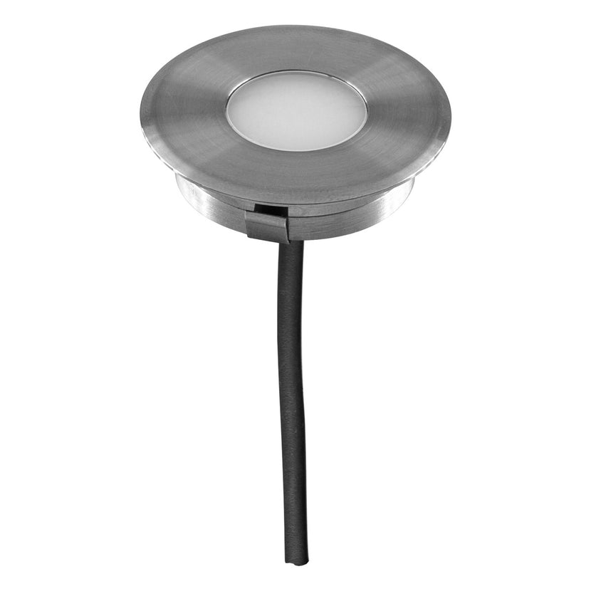 EVN LED Bodeneinbauleuchte Edelstahl Optik rund 45x15mm 0,6W 3000K >80° 12V IP67