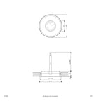 EVN LED Bodeneinbauleuchte Edelstahl Optik rund 45x15mm 0,6W 3000K >80° 12V IP67