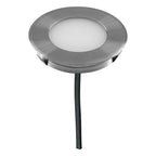EVN LED Bodeneinbauleuchte Edelstahl Optik rund 60x15mm 1W 3000K 47lm >80° 12V IP67